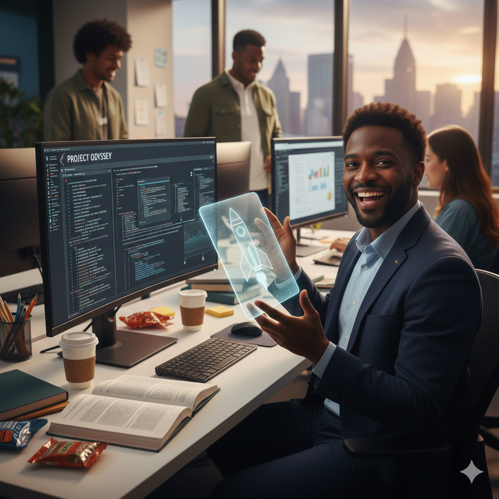 Professional team in office